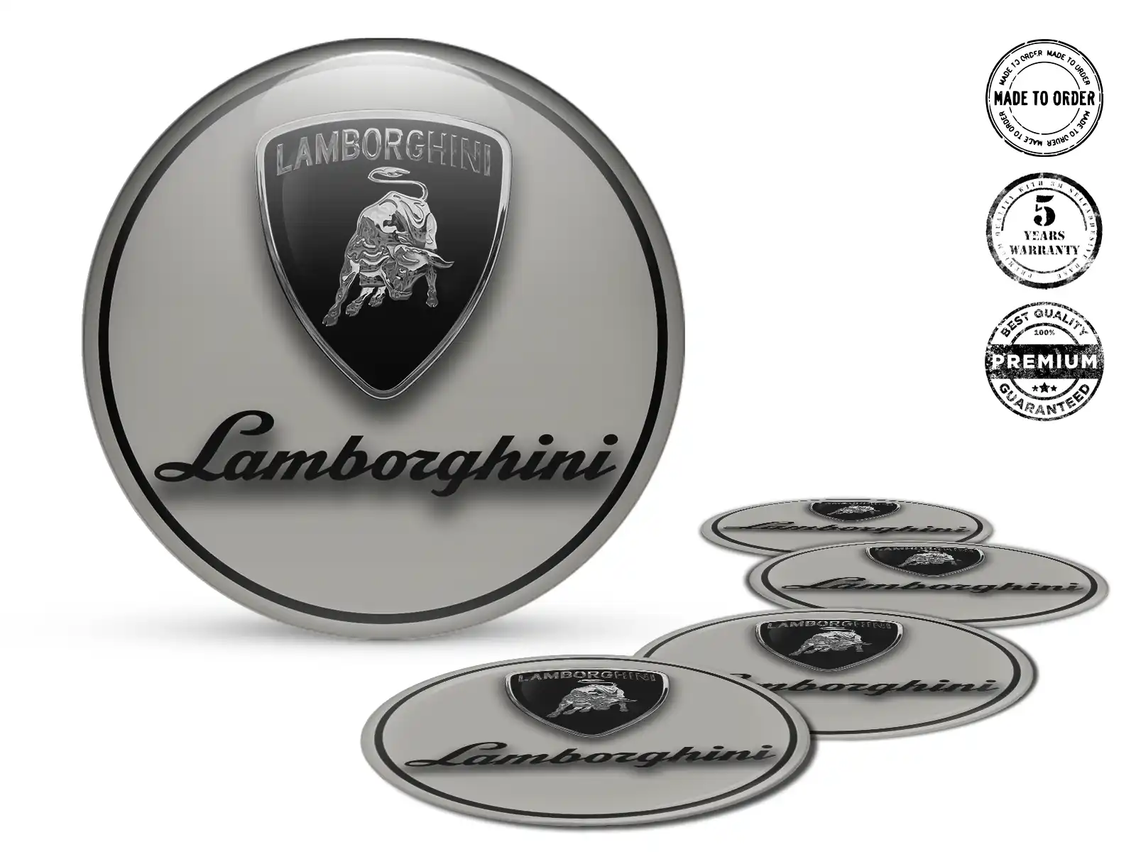 Lamborghini Radaufkleber Ausgabe Premium Epoxy-Labels